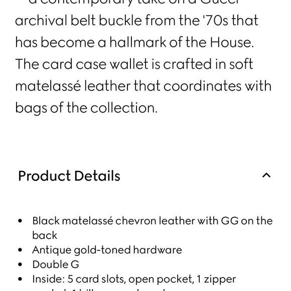 Gucci Black Marmont Card Case Holder - Picture 14 of 15